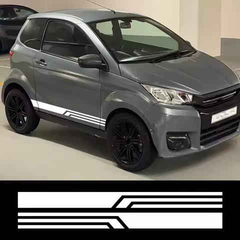 2PCS Car Door Side Sticker Stripe Vinyl Film Decals For AIXAM e-AIXAM MINAUTO SANSATION Mega Auto Bo