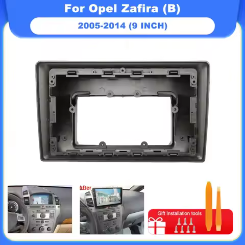 9 inch 22.86cm Car Stereo Dash Radio Fascia Canbus Box Panel Frame For Opel Zafira (B) 2005-2014 And