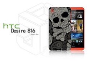 【傑克小舖】客製化 NEW HTC Desire 816 保護殼 手機殼 保護套 彩繪 不掉漆 個性化 復古 玫瑰 骷髏 變形蟲