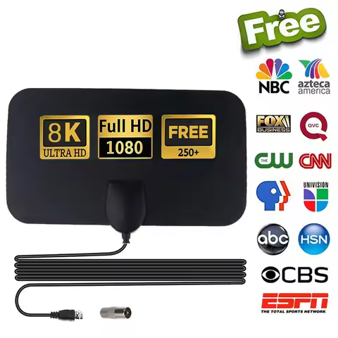 4K TV Antenna 1080P DVB-T2 Booster HD For Global Digital TV RV outdoor 50Miles Car Antenna Indoor TV