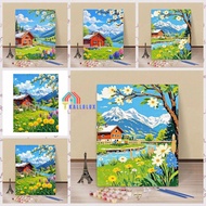 KLX--60*80/40*50cmlandscape Large size painting by number coloring set by number paint by number