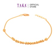TAKA Jewellery 916 Gold Bracelet Beads