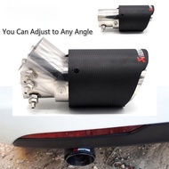 [OUS] Carbon Adjustable Angle Akrapovic Tip Exhaust Pipe for Perodua Proton Toyota Honda Car Accessories