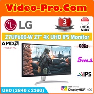LG 27UP600-W 27Inch 4K UHD IPS Monitor with VESA Display HDR 400