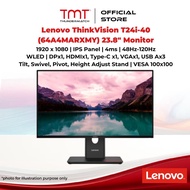 Lenovo ThinkVision T24i-40 (64A4MARXMY) 23.8" Monitor | 1920 x 1080 | IPS Panel | 4ms | 48Hz-120Hz |