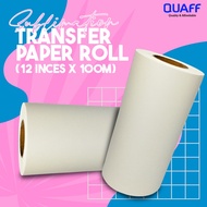 Easyprint QUAFF Sublimation Paper Roll 100gsm (12 inches x 100 meters)
