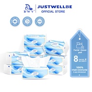 【8 Packs】DWY 5-Ply Premium Thickened Large Soft Baby Facial Tissue High Absorbency (400'sxx175*156mm