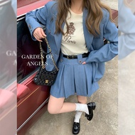 Sweely old money old money Style Heavy Cotton Fabric Ten Thousand Needles Embroidery Short-Sleeved T