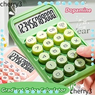 CHERRY 12 Digit Calculator, Gradient Color Ergonomic Keys Accounting Calculator, Multifunctional 12 