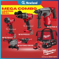 Milwaukee M18 Mega Combo / M18 FPD3 / M18 FID3 / Milwaukee Rotary Hammer Drill / Cordless Grinder  (