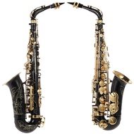 High-quality Eb Alto Saxophone Brass Lacquered Gold E Flat Sax 82Z Key Woodwind with Cleaning Brush 