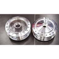 W100 Ex5 Dream Gantang / Hub Chrome Depan Belakang Satu Set