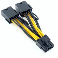 Dual PCIE 8Pin GPU to CPU 8 Pin Graphics Card Power Cable for NVIDIA TESLA K80 M40 M60 P40 V100 P100