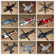 F-TOYS Helicopter 3 1/144 Stunt KA50/Black Hawk UH60/Dolphin AS365/Osprey V22 Semi-finished Product 