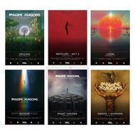 Alternative Rock Band Imagine Dragons Album Cover Poster Pop Music Prints Canvas Wall Art Pictures R