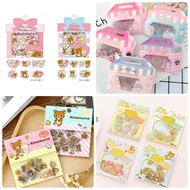 Hello Kitty Melody Cinnamoroll Twin Star Gudetama Kuromi Rilakkuma Sumikko Gurashi Assorted Stickers Flakes Set Pack