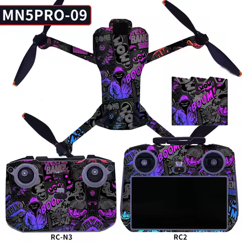 Decorative Sticker Kit for DJI Mini 5 Pro,Waterproof Skin Sticker Decal for DJI mini 5pro Anti-Scrat
