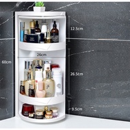 kệ góc nhựa thông minh. xoay 360° để đồ nhà bếp nhà tắm