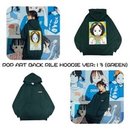 OVERPRINT POP ART BACK PILE HOODIE VER:13 (GREEN)