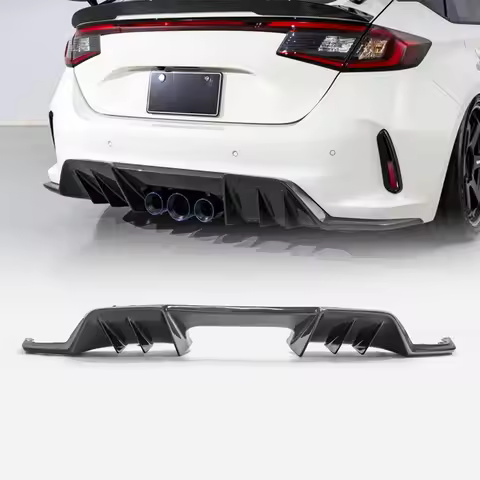 For Civic Type-R FL5 AM Type Rear Diffuser Exterior Styling Performance Aero Parts