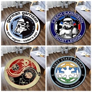 Star Wars Printed Round Carpet Flannel Circle Rug Living Room Round Mat Round Carpet