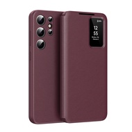 Samsung Galaxy S23/S23 Plus/S23 Ultra/S22/S22 Plus/S22 Ultra Leather Flip CaseSmart Window Case with