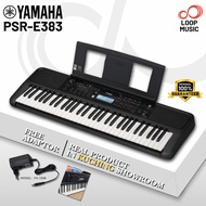(Sarawak Ready Stock) Yamaha PSR-E383 Portable Keyboard 61-Key Touch Response - 100% Original