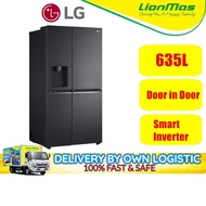 LG 635L SMART INVERTER REFRIDGERATOR GC-J257SQNW Side-by-Side Fridge PETI SEJUK