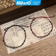 Artistic Literature Buckle Woven Rope Bracelet Hand Woven Retro Couple Bracelet