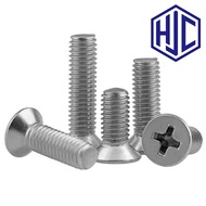[HJC] 304 Stainless Steel Flat Head Screw Extended Small Nail M3/M3.5 Phillips Countersunk Head Screw