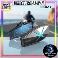 ASMAX Motorcycle Intercom Bluetooth 5.3–10 Rider Communication, Noise Canceling, IP67, Long Battery