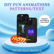 Dancing case Trendy Intelligent DIY 256 LED  Mobile Phone Case Movable Light-Up Custom Animated Patt