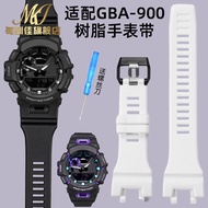 OS8V [Please Look for the Model] Adapt to G-SHO Watch GBA-900-1A/GBA-900CB Resin Silicone Watch Stra
