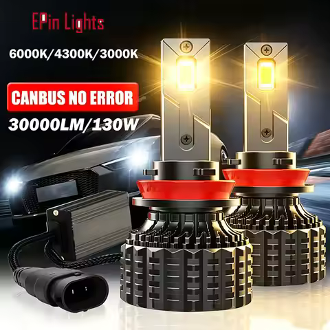 H7 D2H LED Car Headlight H4 H1 H3 H8 H9 H11 HB3 HB4 HIR2 881 9004 9007 Auto Headlamp Bulbs 4300K Aut