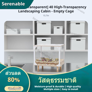 Serenable Spacious Interior Acrylic Hamster Enclosure Easy to Clean Transparent Hamster Enclosure Es