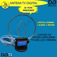 ANTENA TV DALAM RUMAH MURAH SUPER JERNIH ZC DORAEMON ANTENA TV INDOOR PENDUKUNG STB UNTUK TV TABUNG 