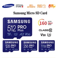 SAMSUNG Pro Plus 64GB/128GB/256GB/512GB/1TB UHS-I Micro SD Card Read up to 180MB/sWrite up to120MB/s
