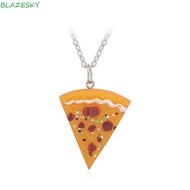 BLAZESKY Pizza Pendant, Necklace Combination Alloy Best  Forever Necklace, Fashion Food Jewelry Frie