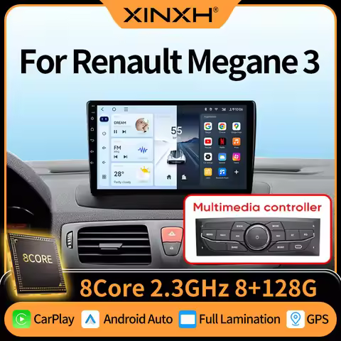Car Radio For Renault Megane 3 Fluence Samsung SM3 2008 2014 Wireless Carplay Android Auto Car Multi