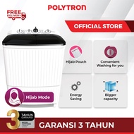 POLYTRON Mesin Cuci 2 Tabung 10 Kg Primadona Giant Series Hijab PWM 1082X