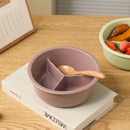[Taoyuan Shipment] Japanese-Style Ceramic Bowl 211 Rice Bowl Lunch Box Ceramic Compartment Bowl Thre