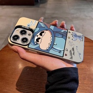 Scratch-Resistant Silver Layer Suitable for iPhone 16 ProMax 17 ProMax Blue Aberdeen Shin-Chan Prote