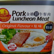 Golden Bridge Pork Luncheon Meat original 340g 金桥 午餐肉 原味 Singapore