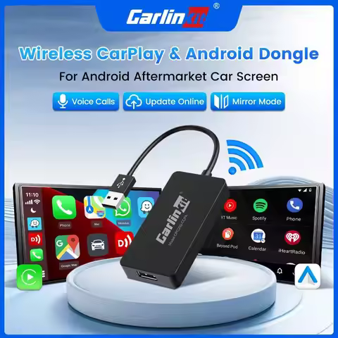 CarlinKit Wireless Carplay Dongle Android Auto Wireless AI Box FOTA MirrorLink USB Adapter For After