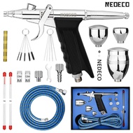 0.2/0.3/0.5 มม./Dual Action Gravity Feed Spray Gun 2cc 5cc 13cc Airbrush ชุดสเปรย์ Air แปรงสําหรับรถ