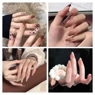 Fake Nails Set Design Diy French Finger Nail Art Fasle Nail Ballerina Fake Nail Long Nail G6j2