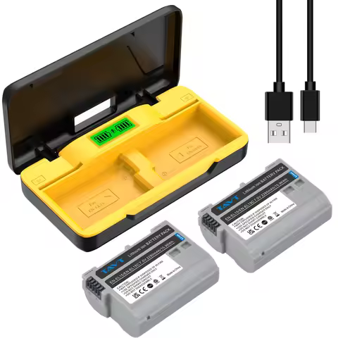 EN-EL15A EN-EL15C EL15 Battery+PD20W Charger for Nikon D500 D610 D750 D800 D810 D850 Z5 Z6 Z6 II Z7 