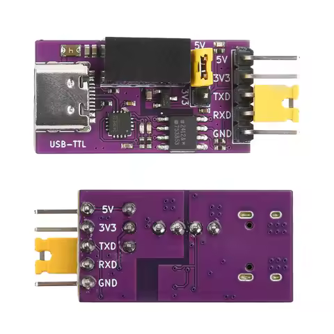 CH343 Isolated USB to DC TTL 3.3V/5V Serial Isolation Communication 6Mbps UART Downloader Module Typ