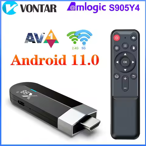 X98 S500 Android 11.0 TV Stick Amlogic S905Y4 Quad Core 4GB 32GB AV1 4K 60fps H.265 Dual Wifi X98 Do