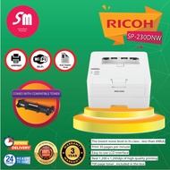 Ricoh SP230DNW SP 230DNW Mono Single Print Laser Printer (DUPLEX,NETWORK,WIFI) FOC 1 COMPATIBLE TONER